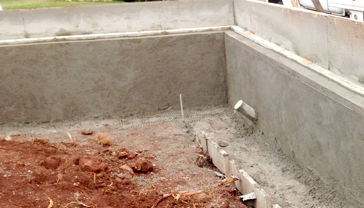 Photo: shotcrete wall in Aiea (Oahu, Hawaii)