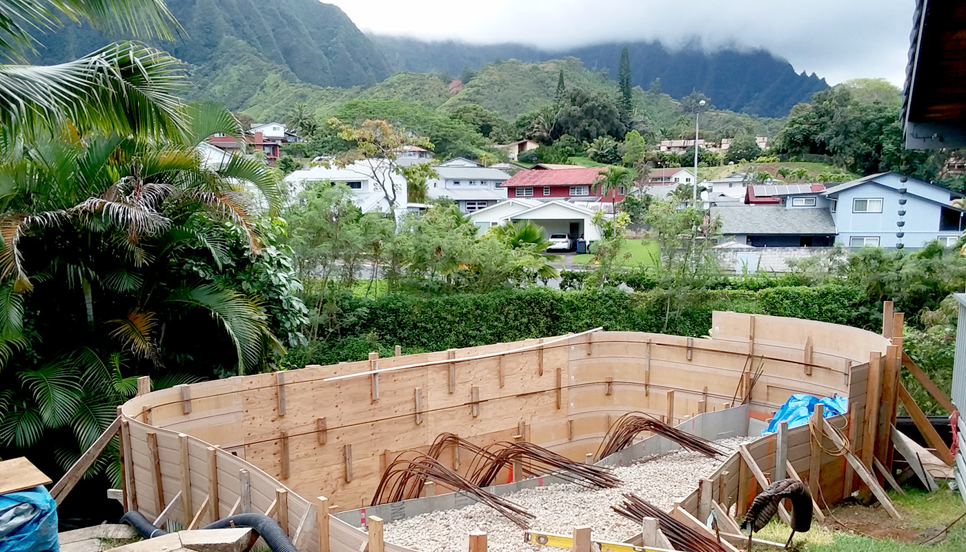 Photo: new hillside swimming pool (Kaneohe)