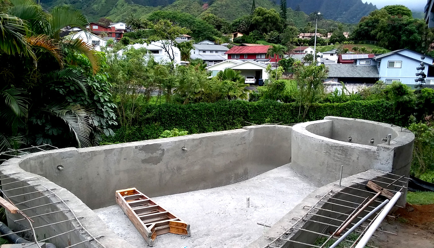 Photo: new hillside swimming pool (Kaneohe)