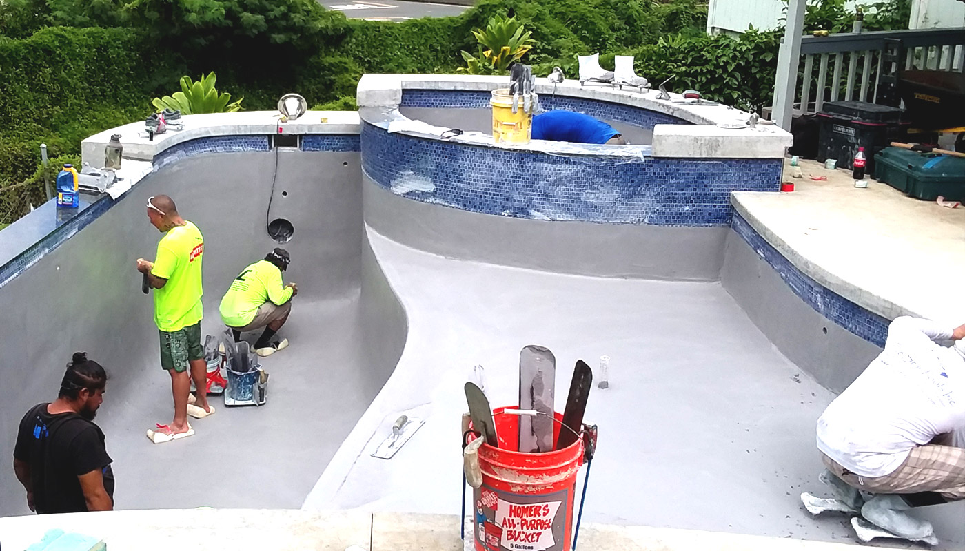 Photo: new hillside swimming pool (Kaneohe)