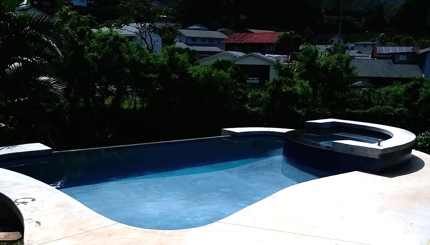 Photo: new hillside swimming pool (Kaneohe)