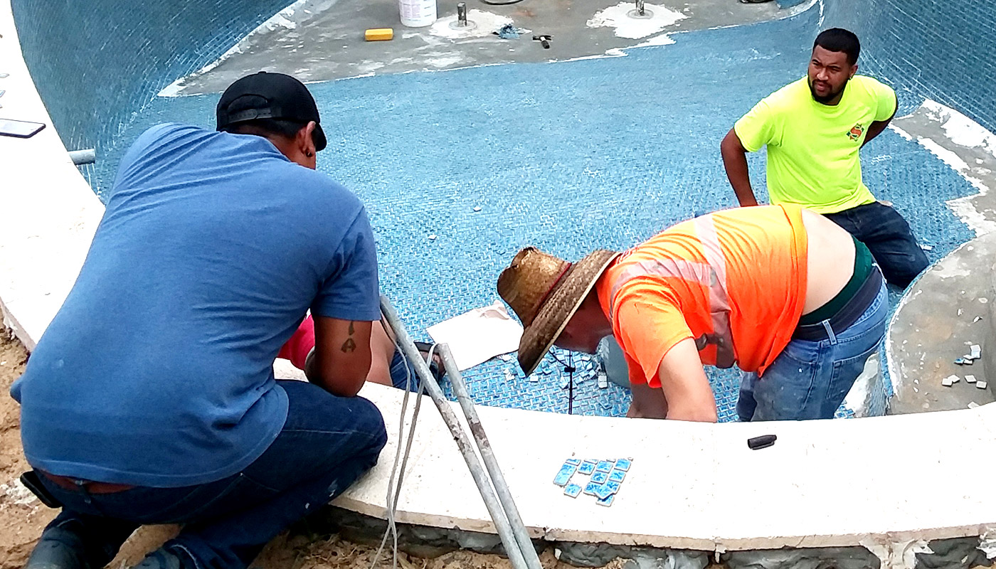 Slideshow: building a residential swimming pool, from start to finish.