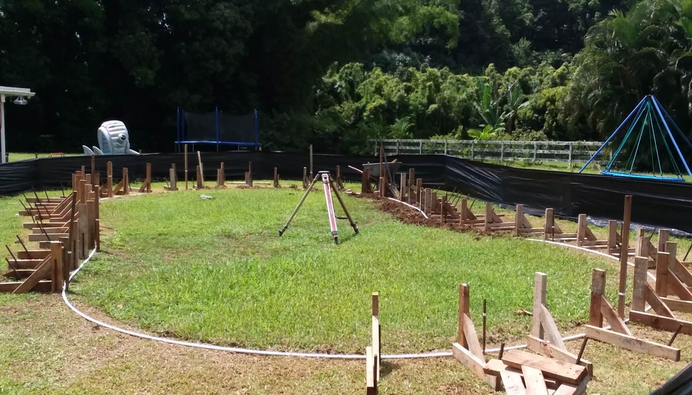 Photo: contractor, custom swimming pool in Haiku (Oahu).