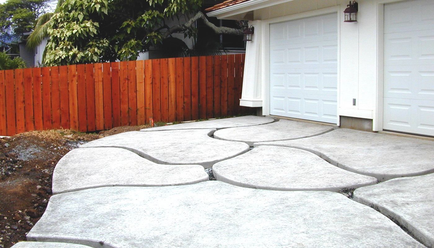 Photo: custom concrete driveway