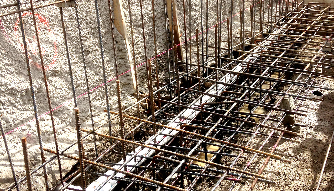Photo: retaining wall construction in Manoa