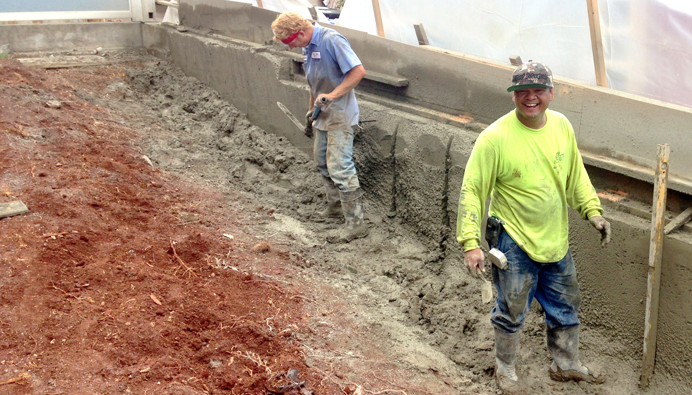 Photo: shotcrete crew - good attitude and great attention to detail