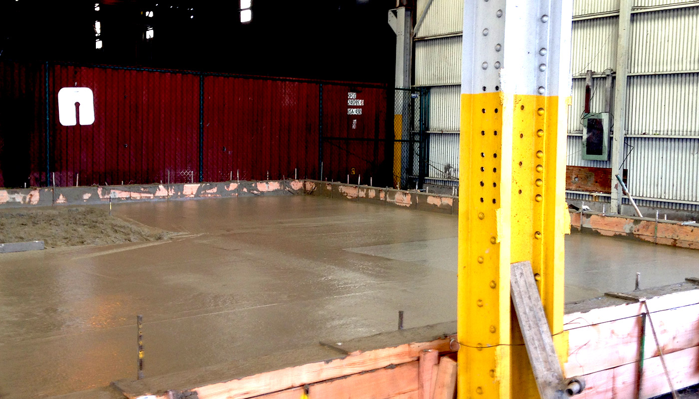 Photo: smooth, industrial cement floor for Chinatown fish market (Honolulu, Oahu, Hawaii)