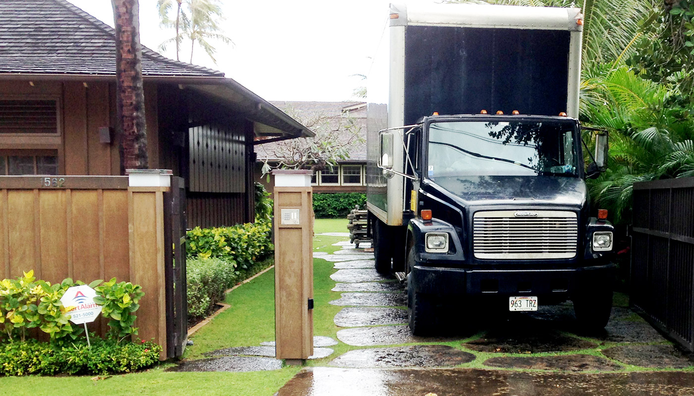 Photo: decorative driveway designed to support heavy loads