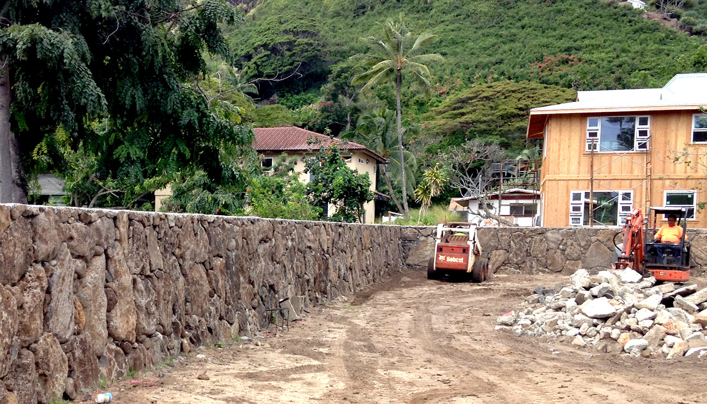 Photo: natural stone wall