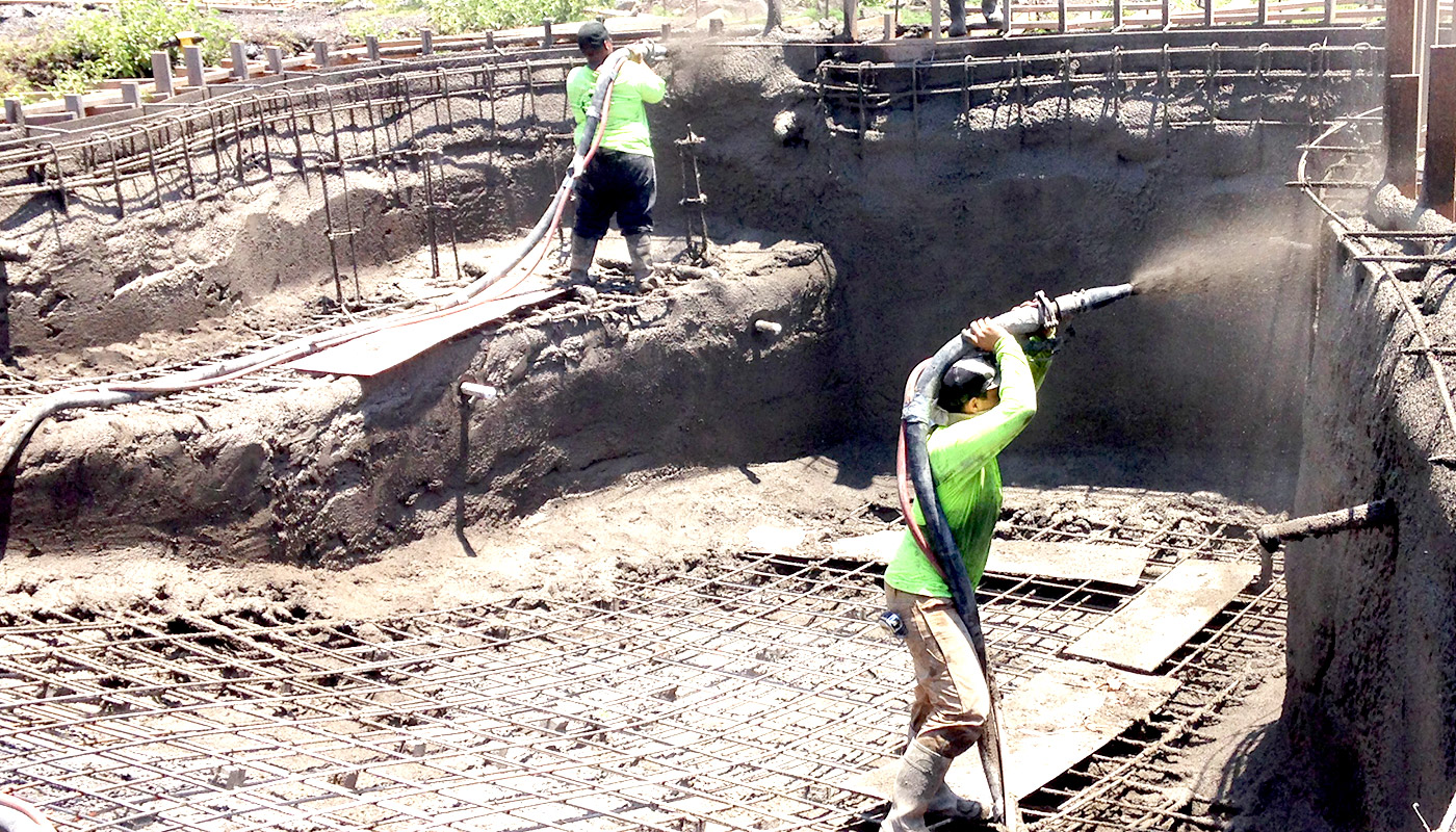 Slideshow: installing a new hillside swimming pool in Kailua-Kona on Hawaii Island.