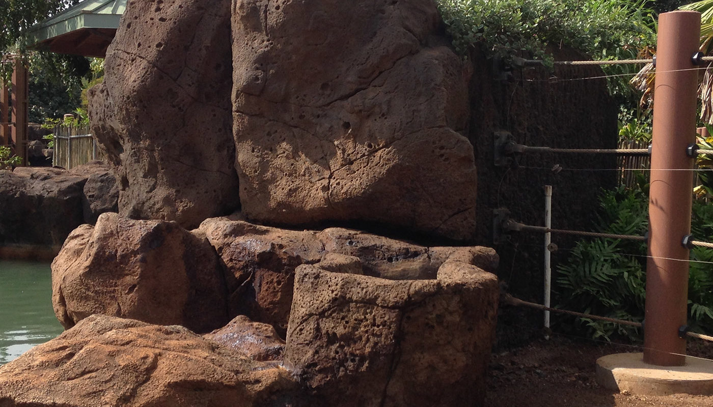 Photo: Honolulu Zoo - elephant habitat, enclosure