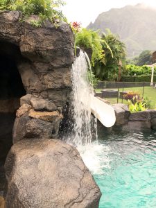 custom residential swimming pool in Ha'iku, Oahu, Hawaii